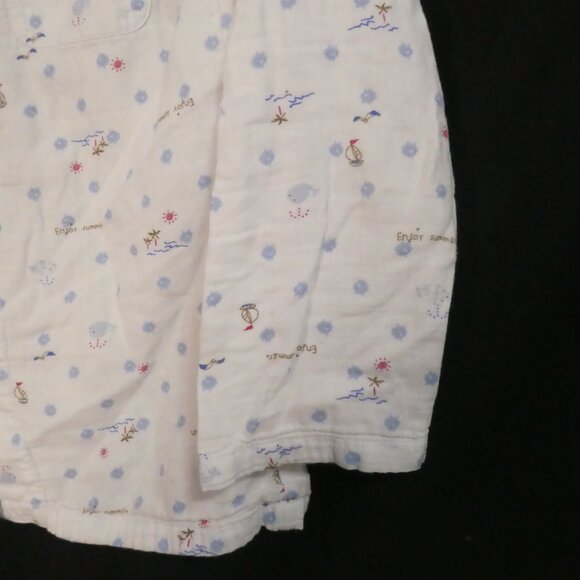 Unbranded | small | White Playful Pattern Long Sleeved Pajama Shirt - Picture 8 of 15